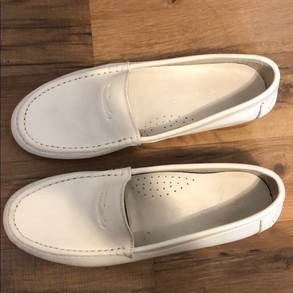 Ferranis white loafers